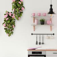 Geranium Kunsthangplant deluxe 70cm rose - thumbnail