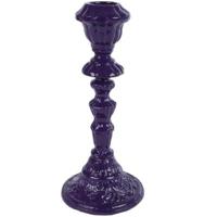 Kandelaar Naomi aluminium paars 18 cm | 16 stuks - thumbnail