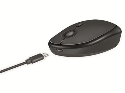 LogiLink ID0204 Muis Bluetooth, Radiografisch Optisch Zwart 3 Toetsen 1600 dpi Oplaadbaar LogiLink ID0204 Muis Bluetooth, Radiografisch Optisch Zwart 3 Toetsen 1600 dpi Oplaadbaar