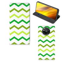 Xiaomi Poco X3 Pro | Poco X3 | Hoesje met Magneet | Zigzag Groen - thumbnail