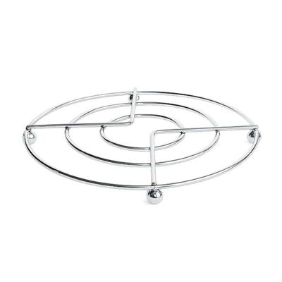 Opvouwbare Tafelmat Chroomstaal ø 22 x 22 cm Kleur Grijs Opvouwbare Tafelmat Chroomstaal ø 22 x 22 cm Kleur Grijs