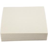 Creativ Company Sponsdoek, afm 17x19,5 cm, off-white, 20 stuk/ 1 doos - thumbnail