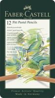Faber Castell FC-112112 Pastelpotlood Faber-Castell Pitt Metalen Etui A 12 Stuks - thumbnail