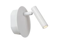 Lucide JOLIJN - Oplaadbare Bedlamp / Wandlamp - Accu/Batterij - Ø 10,2 cm - LED - 1x2W 3000K - Magnetisch - Wit - thumbnail