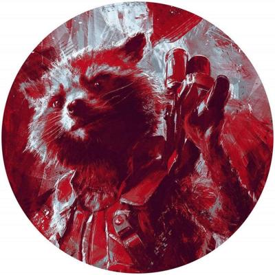 Noordwand Komar Dots Behangcirkel Marvel - Avengers - Painting Rocket Raccoon - DD1-052