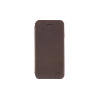 Senza Raw Skinny Leather Booklet Apple iPhone 7 Plus/8 Plus Chestnut Brown - thumbnail