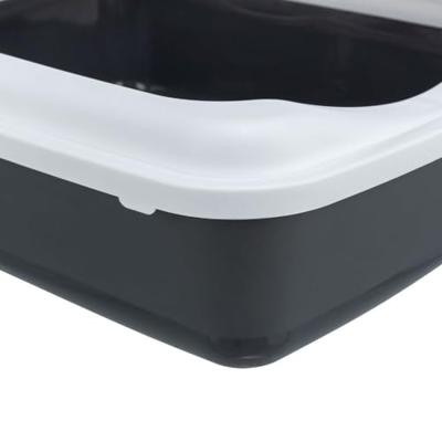 Kattenbak Trixie Classic Wit Donker grijs Plastic 37 × 15 × 47 cm - thumbnail