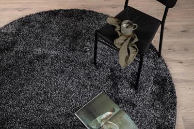Nohr Rond Vloerkleed 'Der' 200cm, kleur Antraciet Nohr Rond Vloerkleed 'Der' 200cm, kleur Antraciet