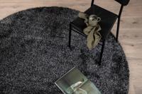 Nohr Rond Vloerkleed 'Der' 200cm, kleur Antraciet - thumbnail