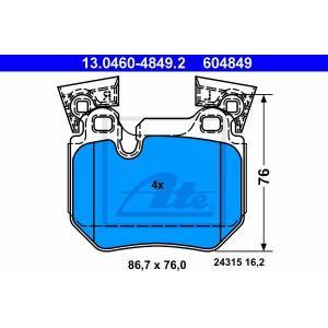 Remblokken set 13046048492 Remblokken set 13046048492