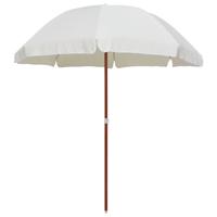 Parasol met stalen paal 240 cm zandkleurig - thumbnail