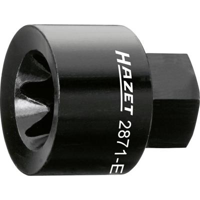 HAZET Remzadel dopsleutel 2871-E24 · 22 mm buitenzeskant · Buiten-TORX®-profiel · SW E24