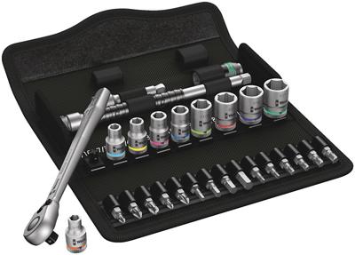Wera 8100 SA 11 Zyklop Metal-ratelset, omschakelpal, 1/4"-aandrijving, inch, 28 -delig - 1 stuk(s) - 05004021001