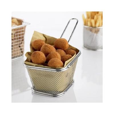 Excellent Houseware Frietmand 14x11x7 cm RVS