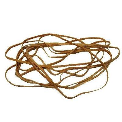 Elastiek Standard Rubber Bands 24 150x1.5mm 50gr 85 stuks bruin