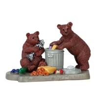 Lemax bear buffet kerstdorp figuur type 2 Vail Village 2017 - thumbnail