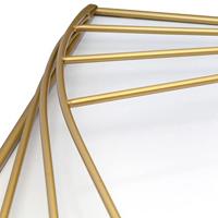 NeXtime NE-3268 Turning Square Wandklok Groot 85 cm Goud/Wit/Metaal - thumbnail