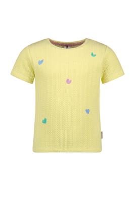 B.Nosy zomer top meisjes - geel - gebreid, embroiderie