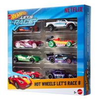 Hot Wheels Let's Race die-cast pack 8-delig - thumbnail