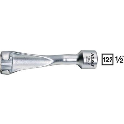 HAZET Injectieleidingsleutel 4550-2 · 1/2 inch (12,5 mm) vierkant hol · Buitentwaalfkant profiel · SW 19 mm HAZET Injectieleidingsleutel 4550-2 · 1/2 inch (12,5 mm) vierkant hol · Buitentwaalfkant profiel · SW 19 mm