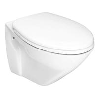 Wandtoilet Sanindusa Cetus Rimfree Keramiek Exclusief Zitting Wit - thumbnail