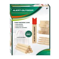 Alert outdoor kubb houten werpspel + opbergtas - thumbnail