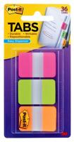 Post-it Index Strong, ft 25,4 x 38 mm, set van 3 kleuren (roze, groen en oranje), 22 tabs per kleur - thumbnail