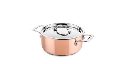 DUCQ Kookpan met deksel - inductie - koper - ø 20 cm / 2 liter