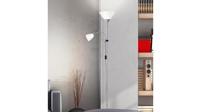 Brilliant VloerlampSpari Led 2-lichts 180cm metaalgrijs met wit - G98811/05 - thumbnail