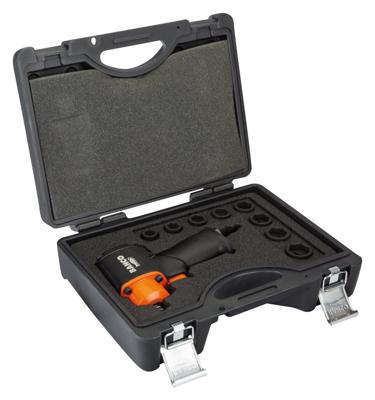Bahco Pneumatische schroefmachineset | 1/2" | mini met extra korte doppen - BPC813K1