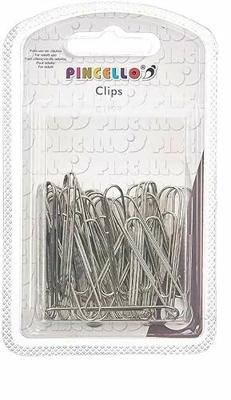 Clip Pincello Zilverkleurig Metaal Groot (24 Stuks)