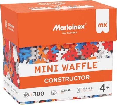 MARIOINEX Mini Waffle Constructor-blokjes, 300 stuks