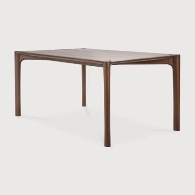 Ethnicraft Eettafel 'PI' Gevernist Teakhout, 200 x 95cm, kleur Bruin