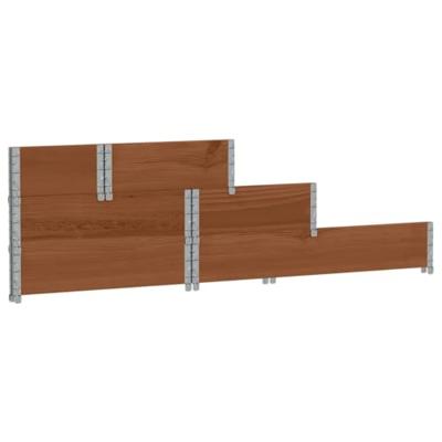 VidaXL Verhoogde plantenbak 3-laags 120x80 cm massief grenenhout bruin VidaXL Verhoogde plantenbak 3-laags 120x80 cm massief grenenhout bruin