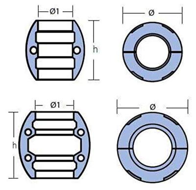 TEN00501 - ZINK KRAAGSCHACHT 22MM.