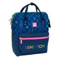Schoolrugzak Benetton benetton Marineblauw 27 x 40 x 19 cm - thumbnail