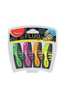 Maped Markeerstift Fluo'Peps Pocket Soft etui van 4 stuks - thumbnail