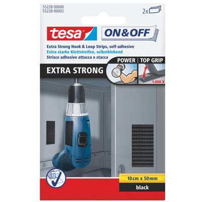 Klittenband tesa on off extra sterk 50mmx10cm zw Klittenband tesa on off extra sterk 50mmx10cm zw
