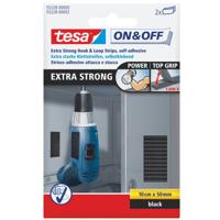 Klittenband tesa on off extra sterk 50mmx10cm zw - thumbnail