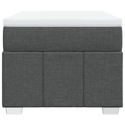 Boxspring met matras stof donkergrijs 90x190 cm