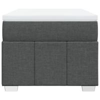 Boxspring met matras stof donkergrijs 90x190 cm - thumbnail