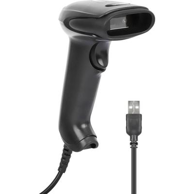 Manhattan 2D LED-Barcodescanner 320mm Scanreichweite integriertes 1,4m USB-A-Kabel schwarz 2D-barcodescanner Kabel 1D, 2D LED Zwart Handmatig USB-A