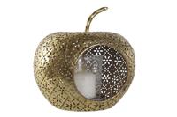 Kaarshouder Home ESPRIT Gouden Metaal Kristal 14 x 14 x 13 cm - thumbnail