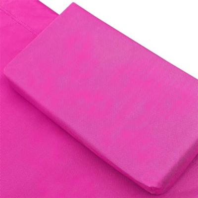 vidaXL Loungebed stof roze