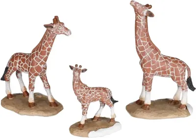 Giraffe family 3 stuks l9,5xb4,5xh13cm Kerst Luville - Luville