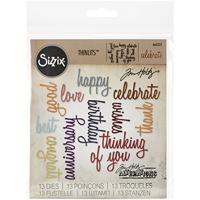 Sizzix • tim holtz thinlits die set celebration words script 13pcs - thumbnail