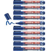 Whiteboardmarker edding 363 schuin 1-5mm blauw | 10 stuks - thumbnail