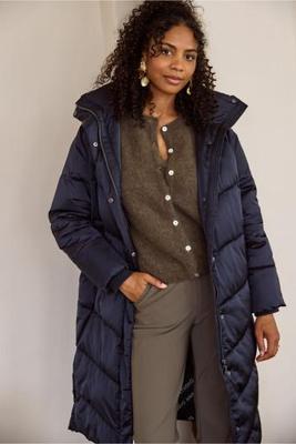 Tyler long puffer - dark blue - 12835