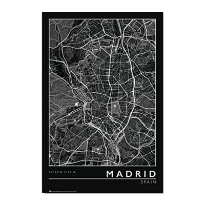 Poster Madrid City Map 61x91,5cm