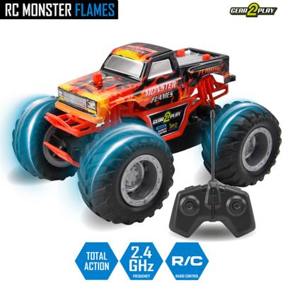 Gear2Play rc bestuurbare auto monster flames
